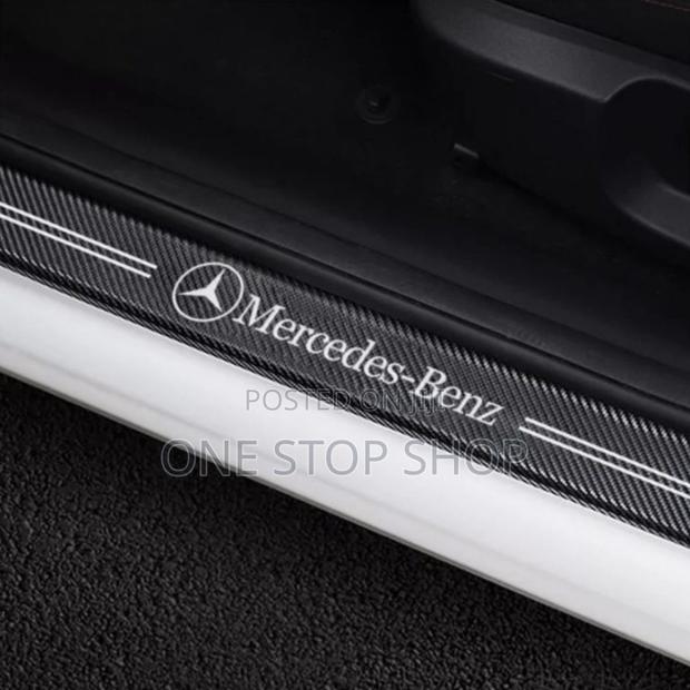 4pc Mercedes Door Sill Anti Scratch Stickers