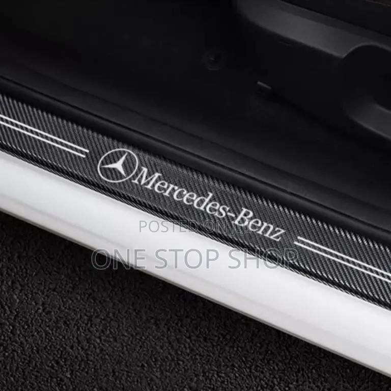 4pc Mercedes Door Sill Anti Scratch Stickers