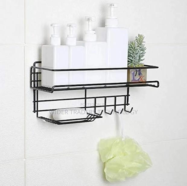 Heavy Duty Rectangular Self-Adhesive Bathroom Rack - main view