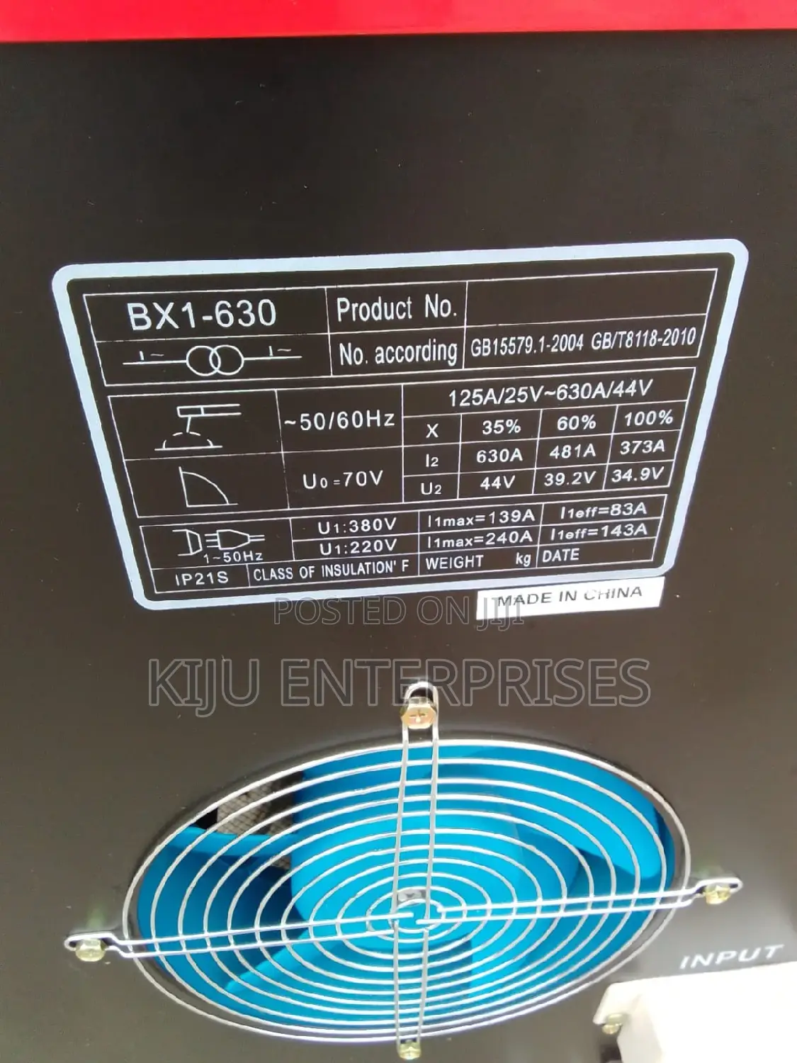 Welder Machine Aico Brand Bx1 630