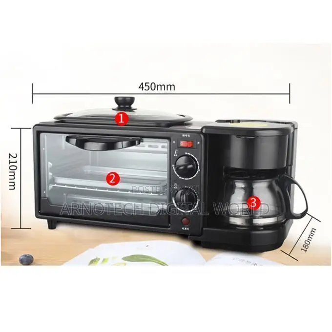 Multi Function Breakfast Maker Machine With Grill