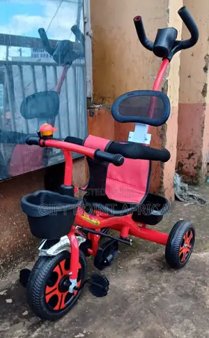 Push Handle Kids Three Wheels Tricycle