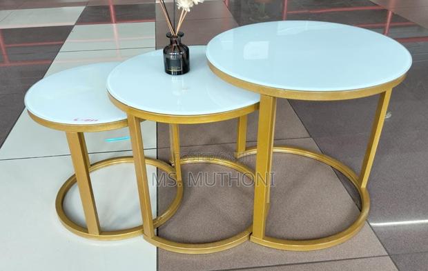 Glass Nesting Stools - main view