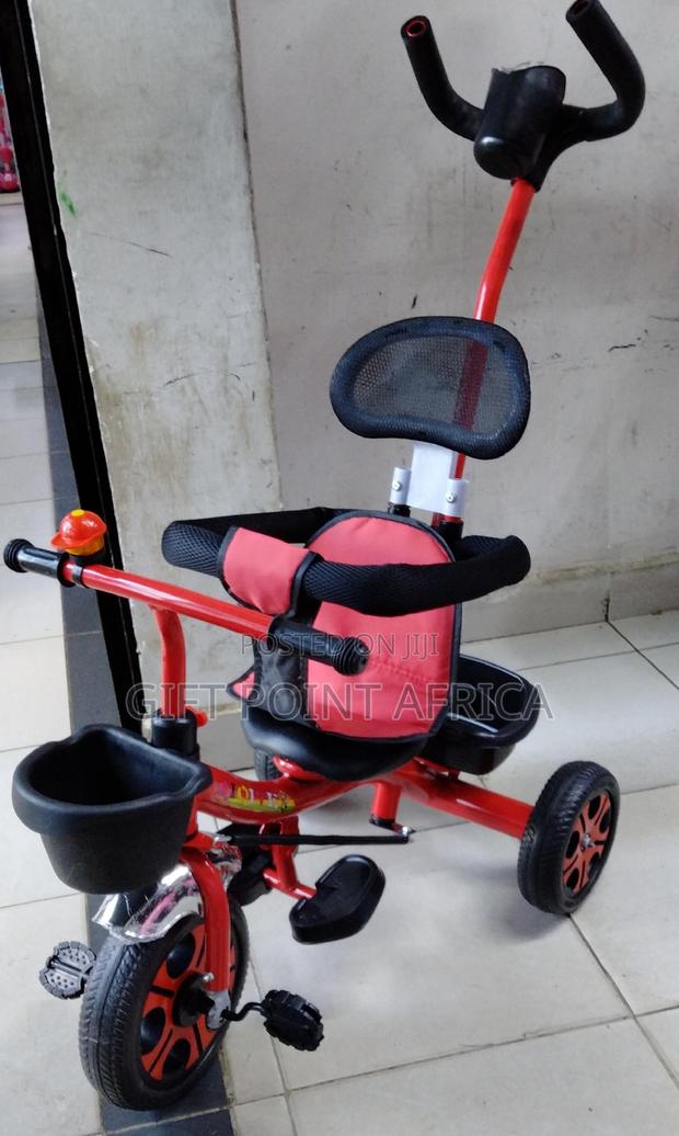 Three Wheels Push Handle Kids Triacycle - main view