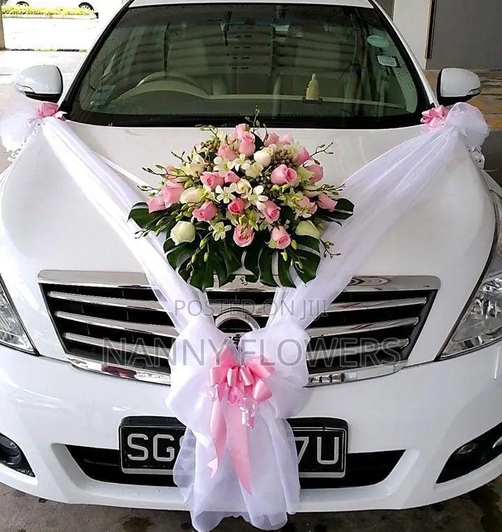 Bride's Car Decor, Bride's Car Flower, Gari Ya Biharusi