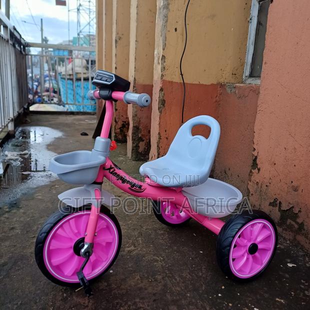 Pink Kids Triacycle With Music - main view