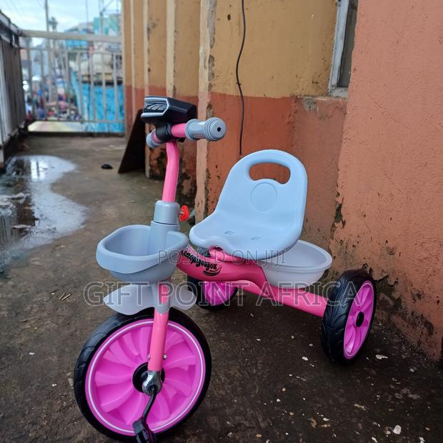 Pink Kids Triacycle With Music - thumbnail 2