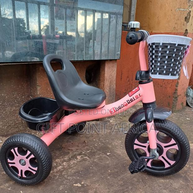 Kids Pink Tricycle - main view