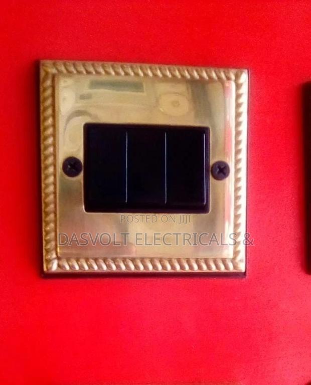 3 Gang 2 Way Brass Switch - main view