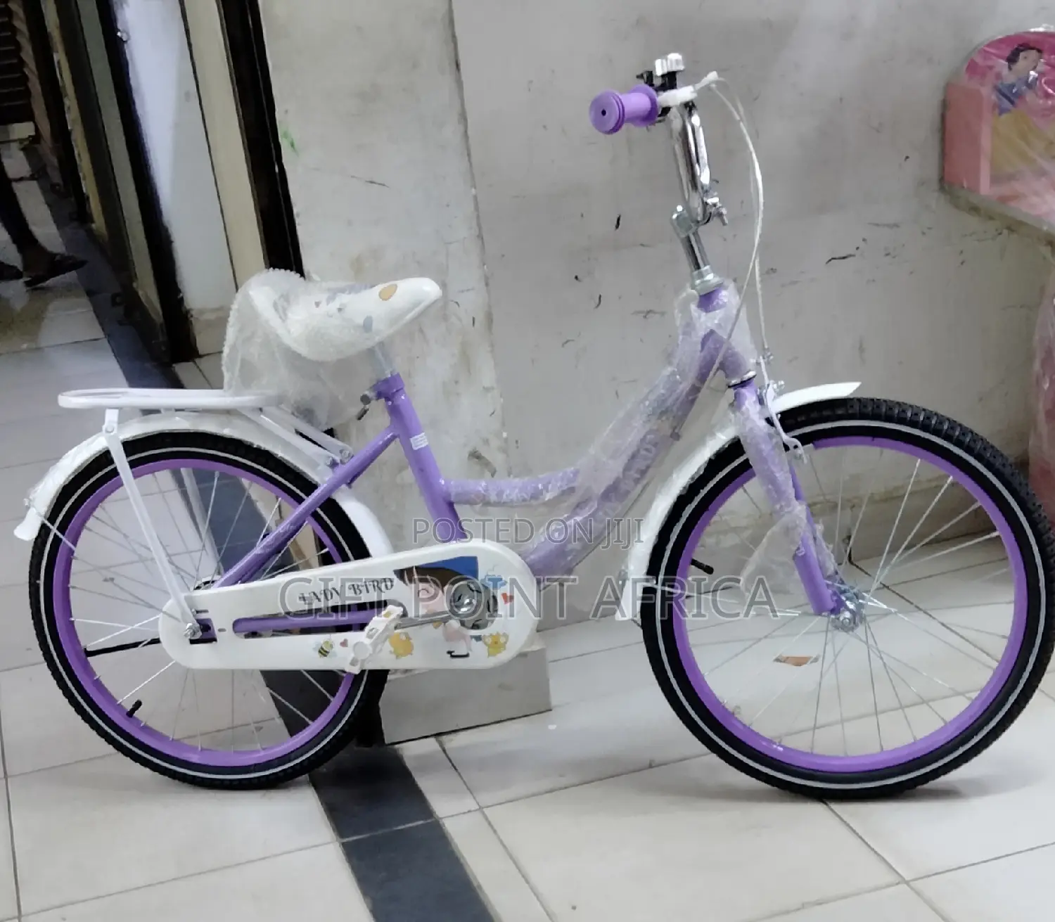 Size 20 Purple Lady Bird Bike