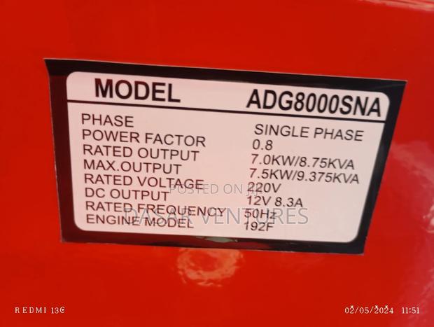 Generator 7kva Aico Japan - thumbnail 2