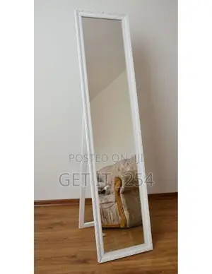*A39 White Framed Mirror on the Wall *3pcs and Above Price