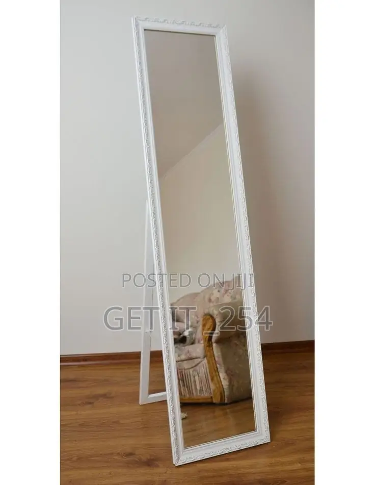 *A39 White Framed Mirror on the Wall *3pcs and Above Price