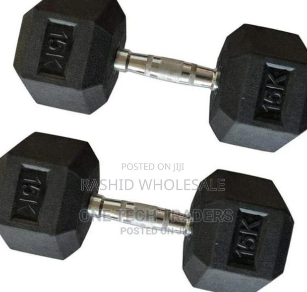 Hexagon 15 Kgs Pair Dumbbell