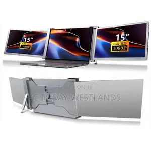 Triple Laptop Screen Extender Portable Monitor IPS Dual 15''