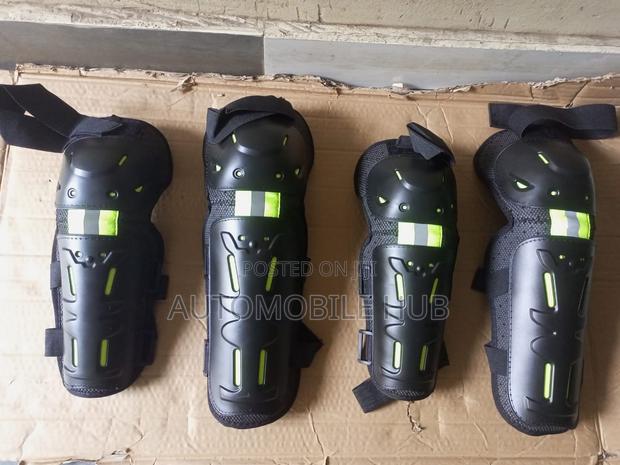 4 Piece Black Motorbike Riding Gears Elbow and Knee Guard