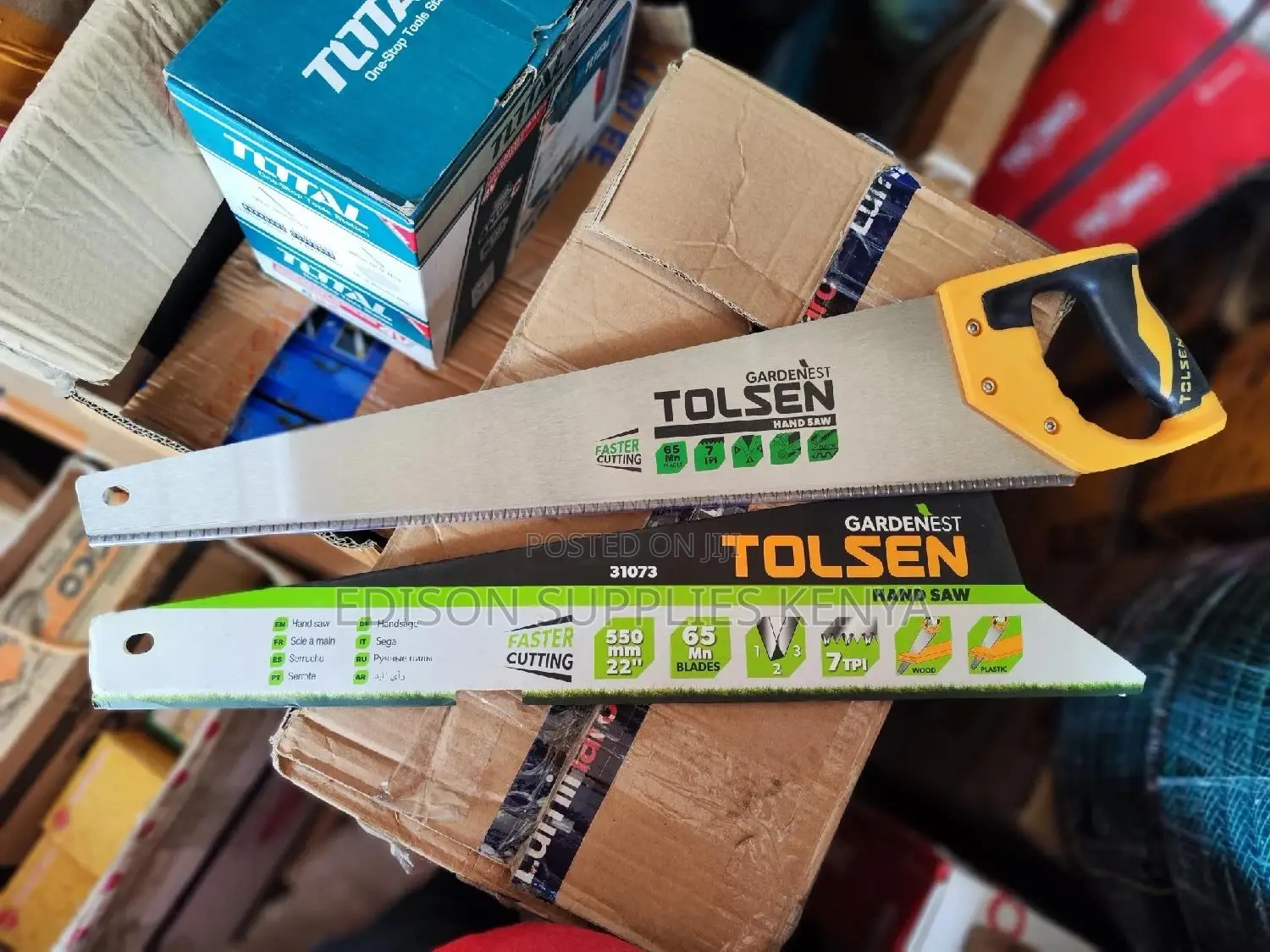 Hand Saw Tolsen Handsaw 22" Inch 31073 Heavy Duty Saw