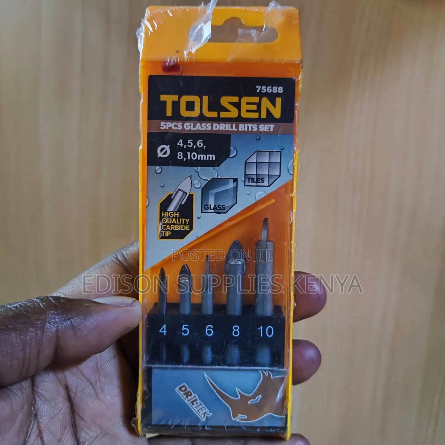 Glass Drill Bits Tolsen Tiles Drill Bits 5pcs Set Carbide