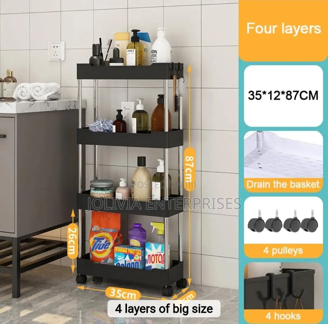 Multipurpose 4layer Rack 
Kitchen/Bathroom/Organizer