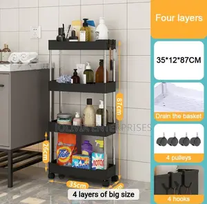 Multipurpose 4layer Rack 
Kitchen/Bathroom/Organizer