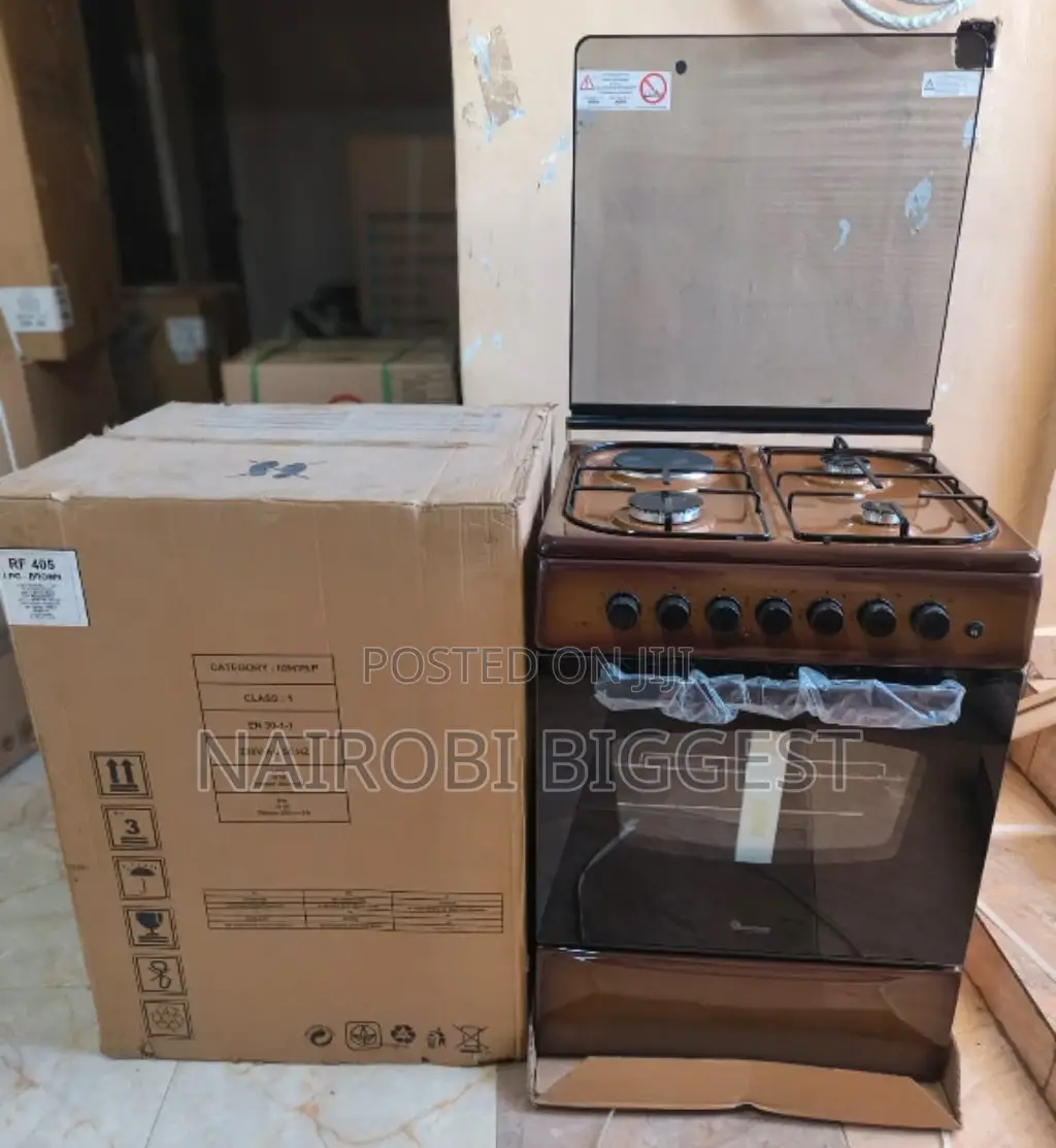 Brown Brand New Ramtons Rf/405 - 3g+1e 60x60 Cooker