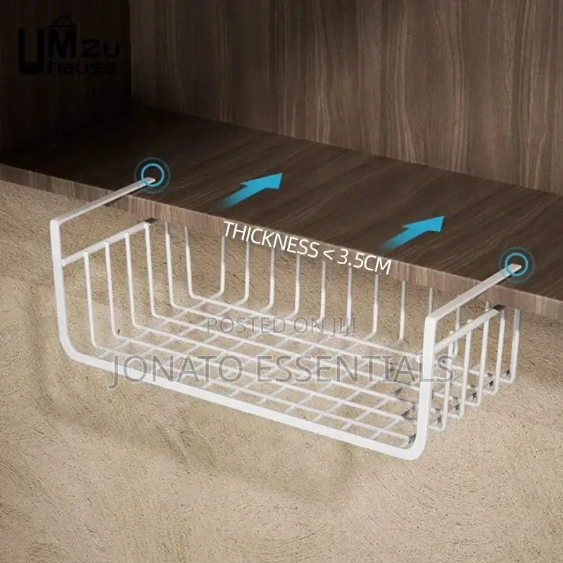 Under Cabinet Shelf Organizer Storage Rack, Storage Hanging Basket