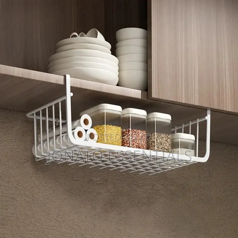 Under Cabinet Shelf Organizer Storage Rack, Storage Hanging Basket
