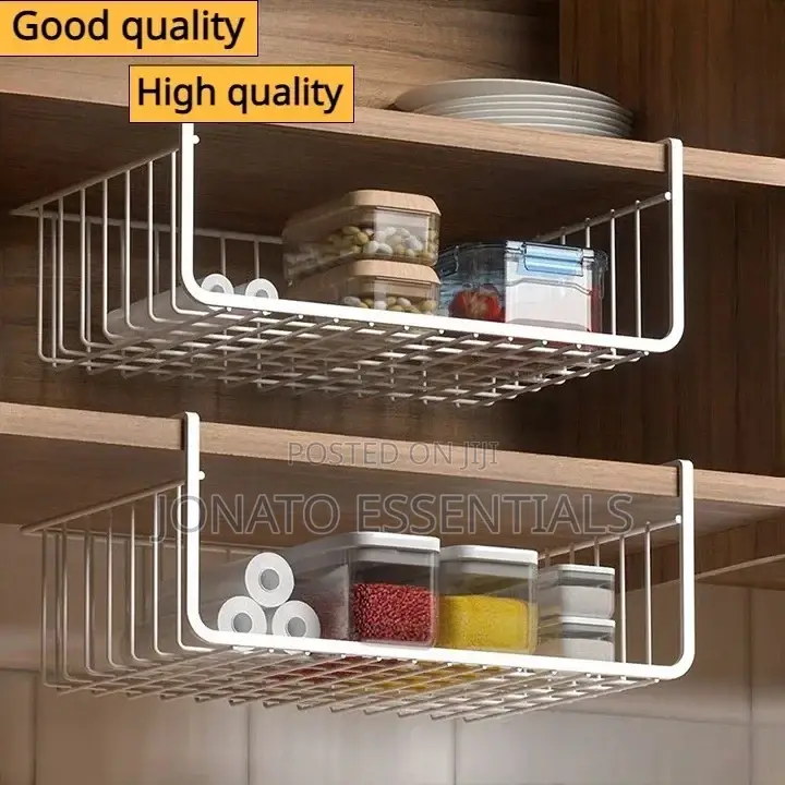 Under Cabinet Shelf Organizer Storage Rack, Storage Hanging Basket
