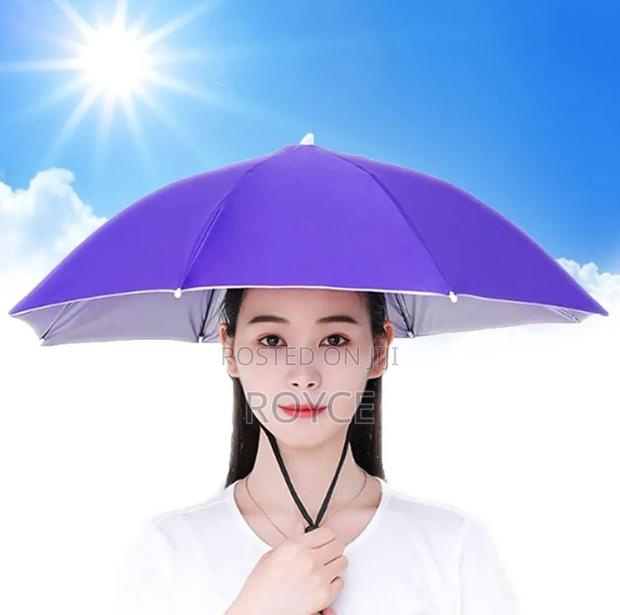 Hands Free Umbrella Hats - thumbnail 5