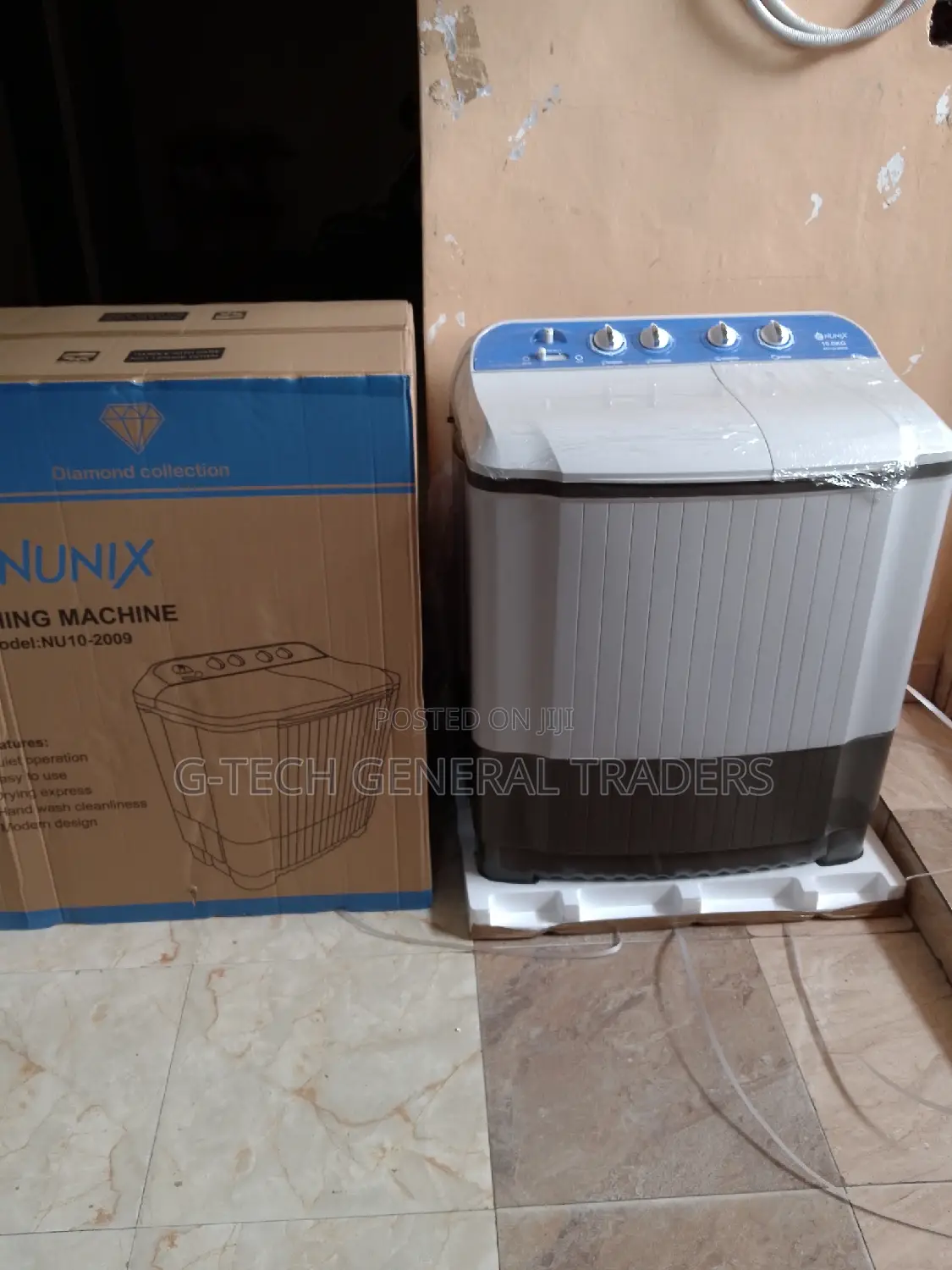 Washer!Nunix 10kg Wash/6kg Spin Twin Tub Washing Machine