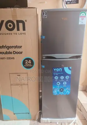 Von 138 Litres Double Door Refrigerator