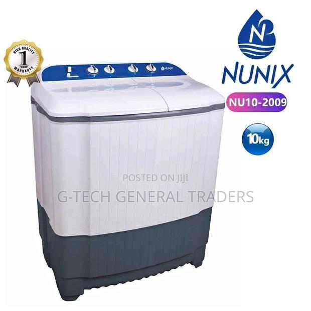 Washer!Nunix Semi Automatic 10kg Wash and Spin Washer