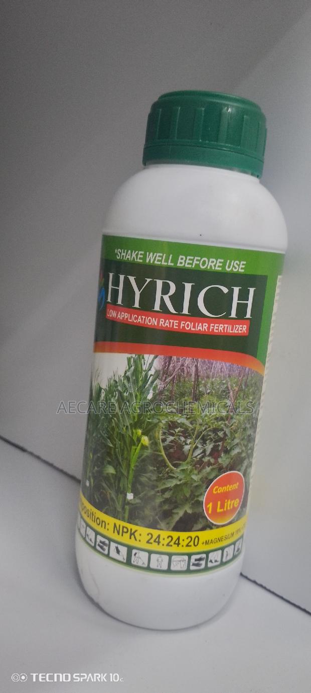 Hyrich Foliar Fertilizer N.P.K 24:24:20 + Te 1litre