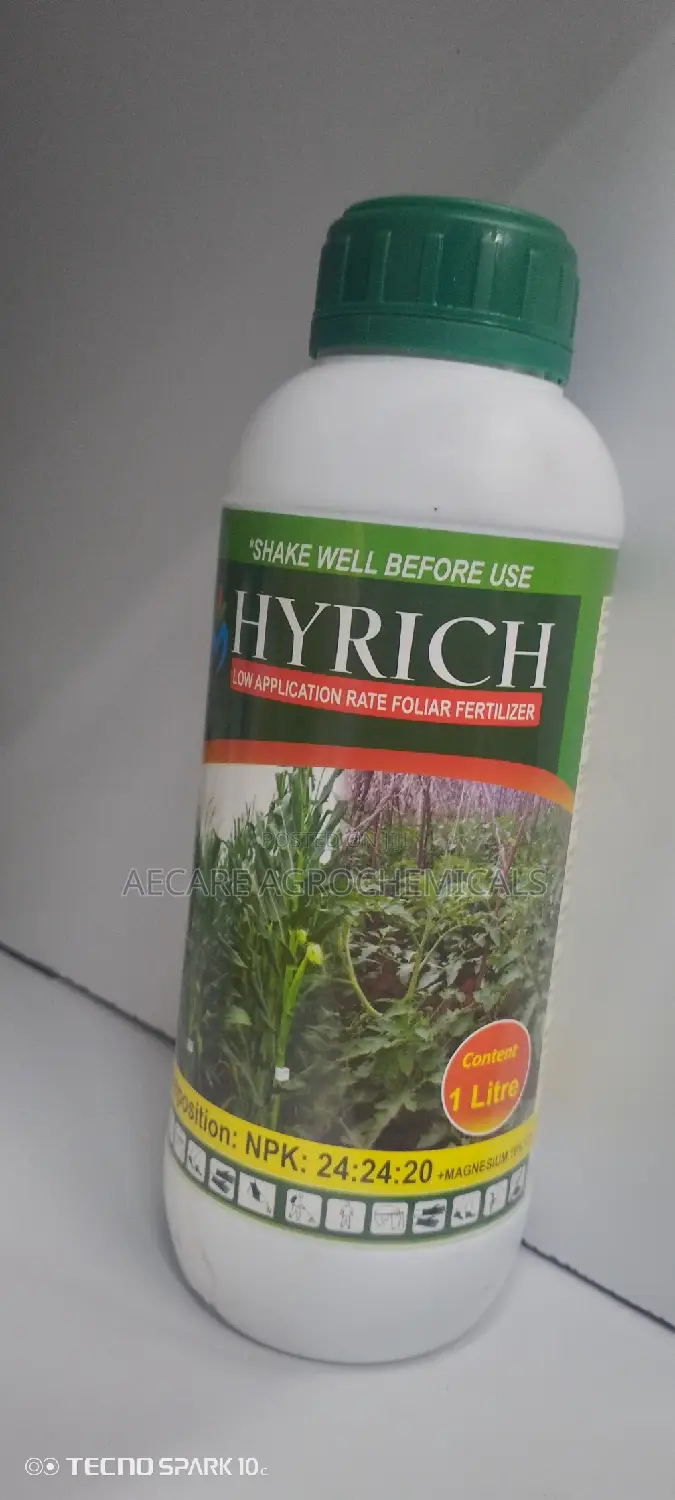 Hyrich Foliar Fertilizer N.P.K 24:24:20 + Te 1litre