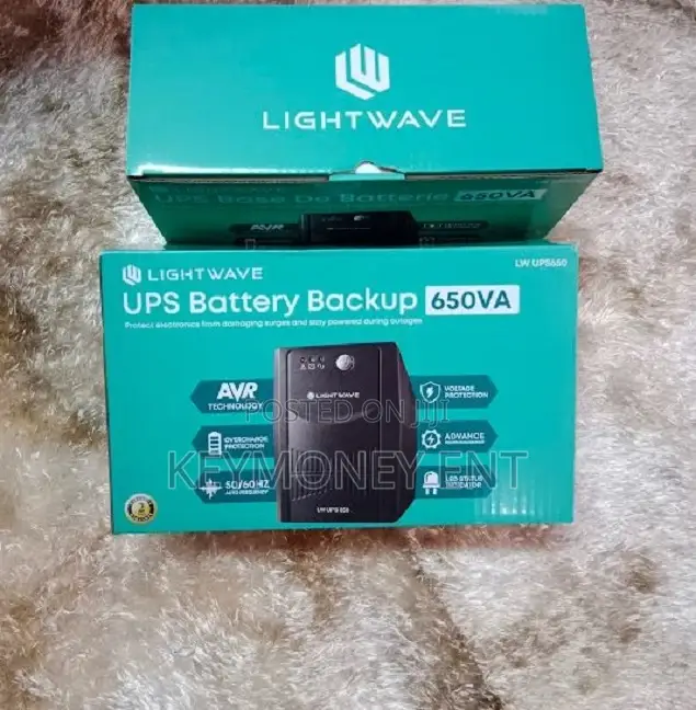 650va Lightwave Brand New UPS 2ports Power Back UP