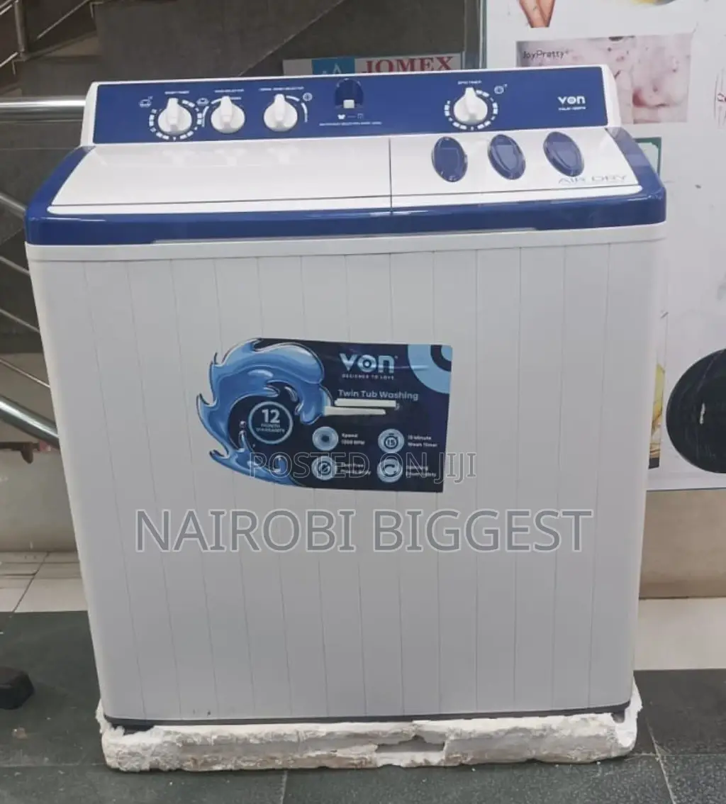 Von Valw-12mfw 12kg Twin Tub Washing Machine
