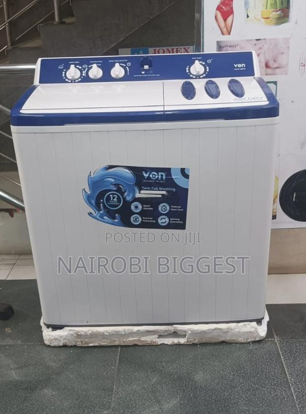 Von Valw-12mfw 12kg Twin Tub Washing Machine