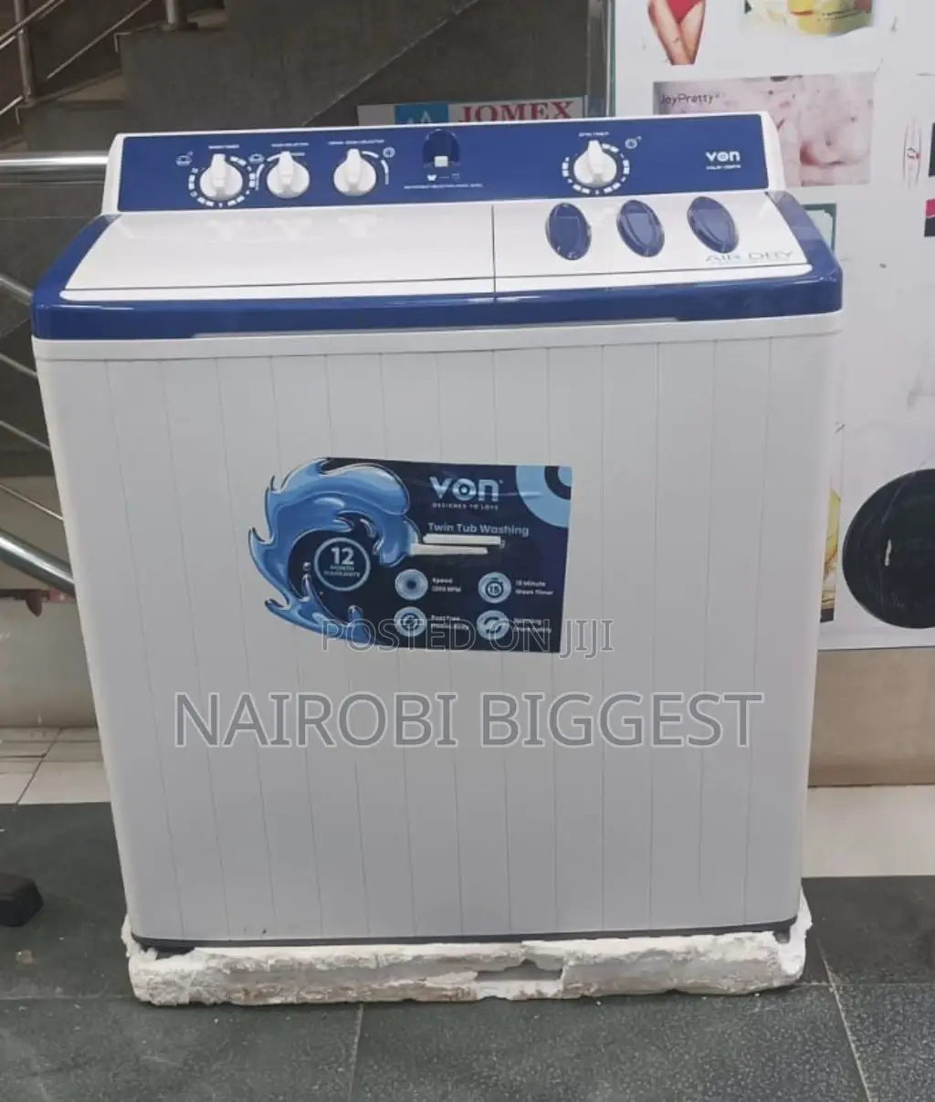 Von  Valw-12mfw 12kg Twin Tub Washing Machine