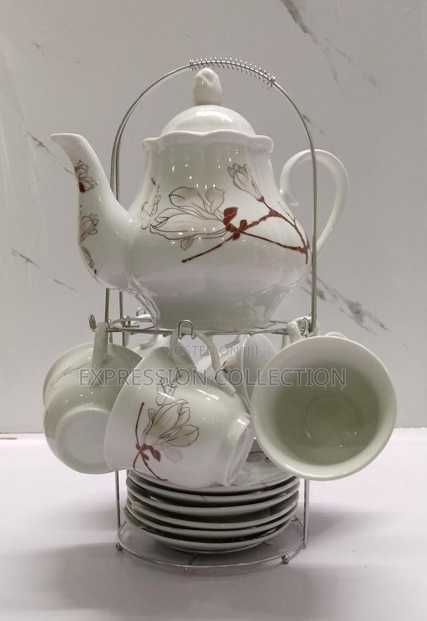 14pc Porcelain Ceramic Tea Set - thumbnail 3