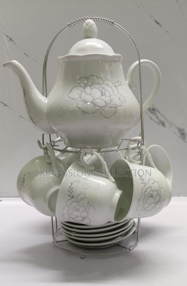 14pc Porcelain Ceramic Tea Set - thumbnail 5