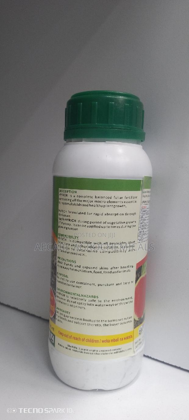 Hyrich Foliar Fertilizer NPK 24:24:24 + Te 500 ML - thumbnail 7