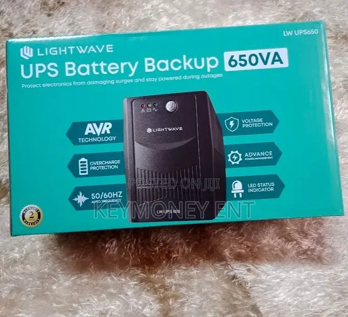 Brand New 2ports 650VA Lightwave UPS Back UP