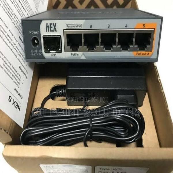Mikrotik Hex S Rb760igs Poe Router Five Port Gigabit Ethernet Router