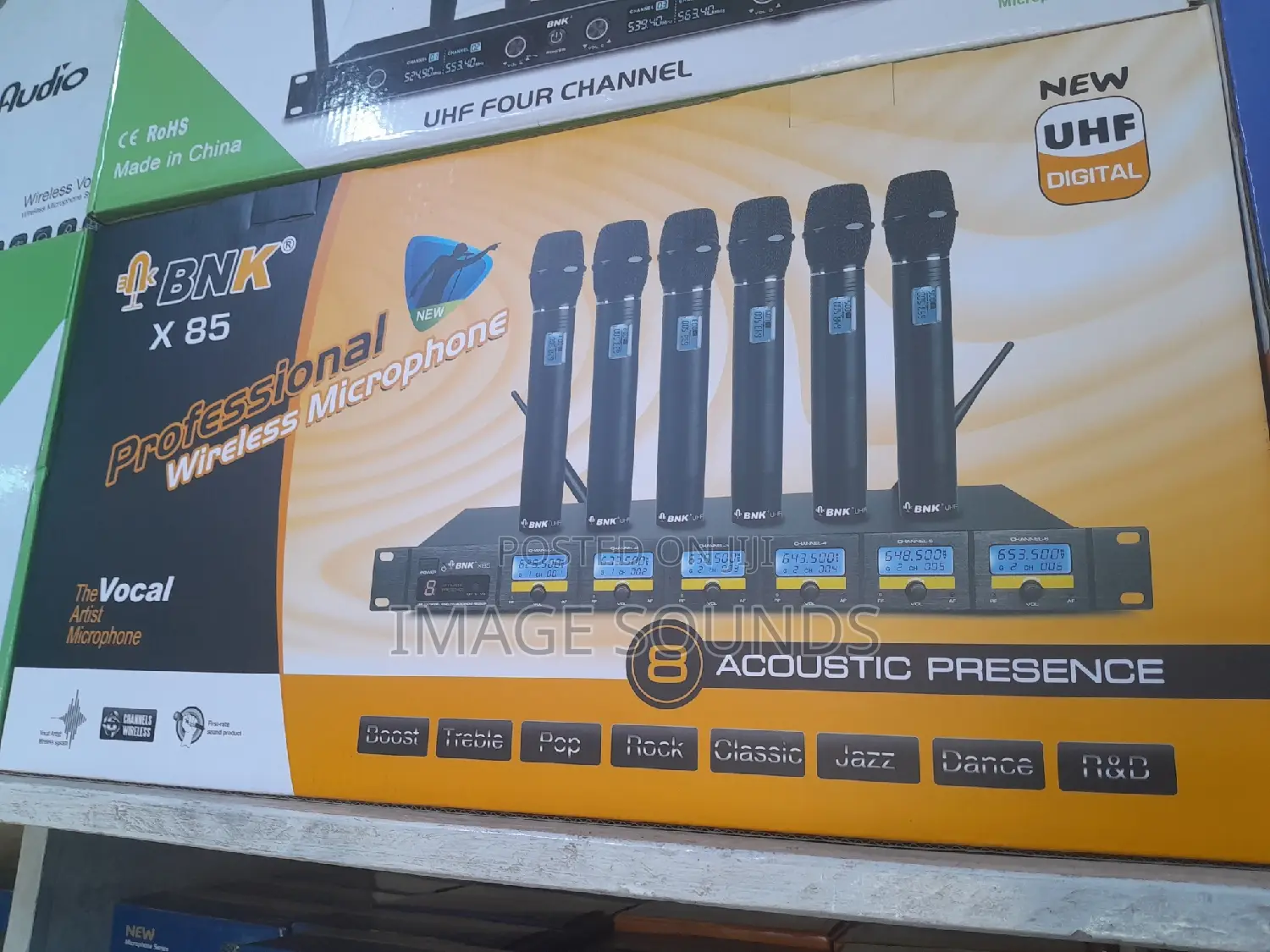 6 in 1 Wireless Microphone BNK- X85 6mics 1 Receiver