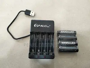 4 Slot 1.2v Rechargeable Palo Battery Plus Charger .