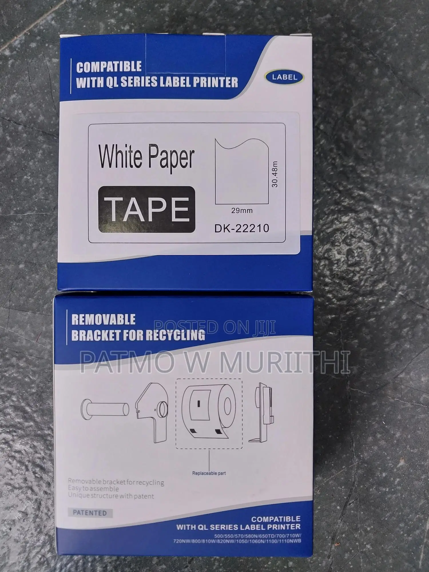Brother Roll, DK-22210 29mm Wide Labels Brother QL -Series