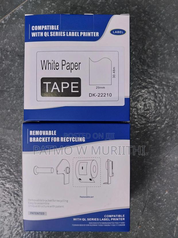 Brother Roll, DK-22210 29mm Wide Labels Brother QL -Series