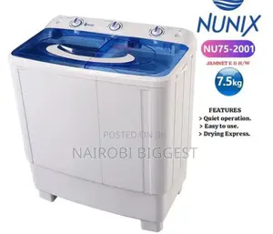 *Nunix Classic 7.5kgs Twin Tub Washing Machine