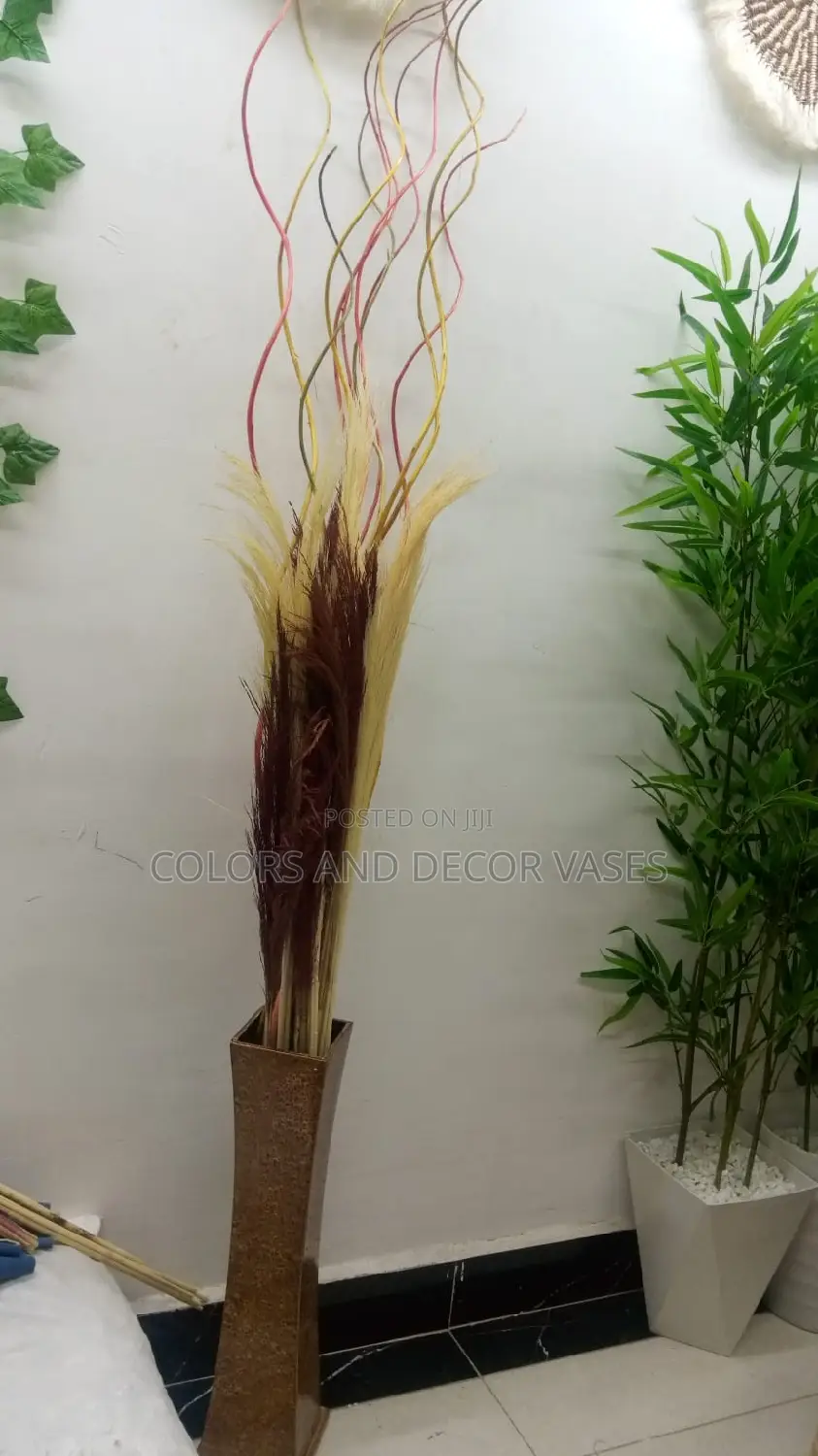Wooden Stand With Grass and Sticks
