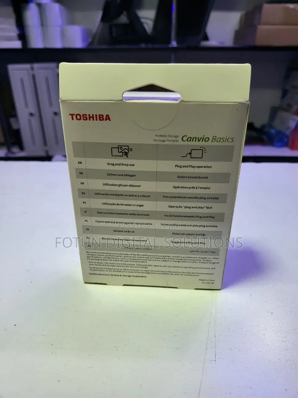 1terabyte Toshiba External Harddrive